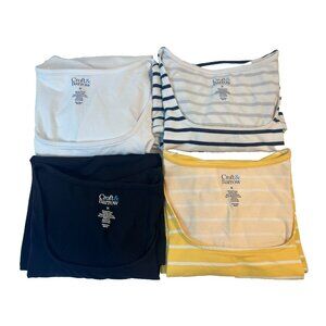 Lot of Croft & Barrow Women's Solid & Striped Tee Shirt's ALL Size Medium